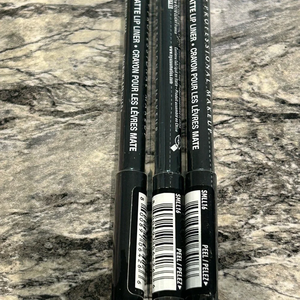 Lot of 3 NYX Professional Matte Lip Liner Little Denim Dress
